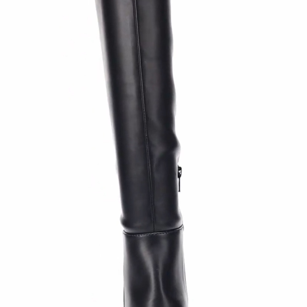 Black Knee-High Women's Boots - Picture 5 of 6